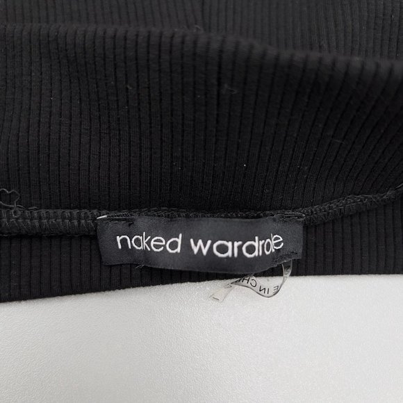 Naked Wardrobe Black Snatched Ribbed Shorts Size S NW-P0081 - Picture 5 of 9